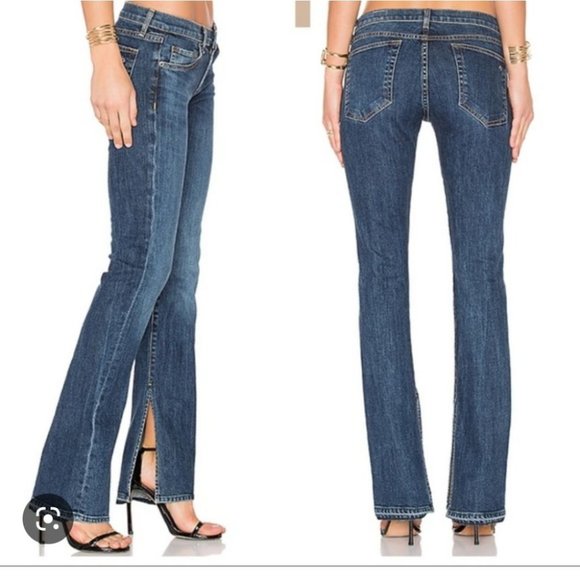 RAG & BONE | Lottie Side slit jeans BLUE sz 30 - Picture 1 of 8